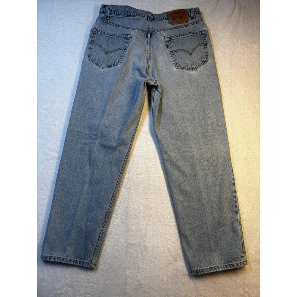 Vintage Levi's 550 Jeans Men's 36/29 - Length Measures‎ 28.5 - Blue 90s Relaxed
